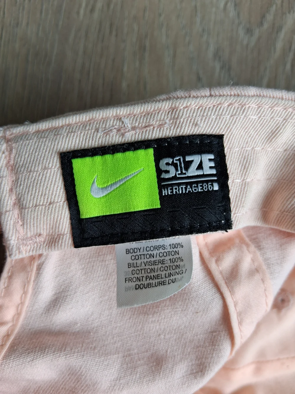Nike Womens Light Pink Embroidered Logo Baseball Cap